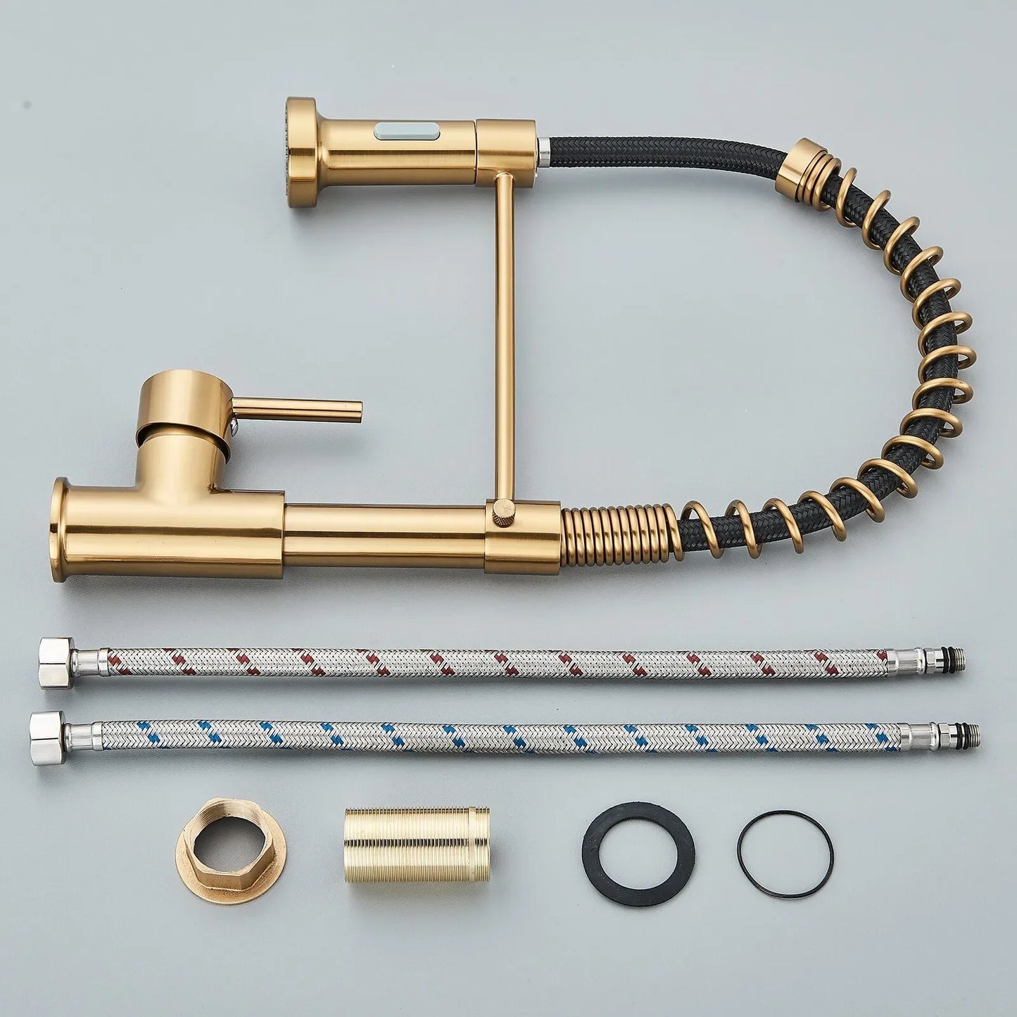Brushed Gold Kitchen Sink Faucet
