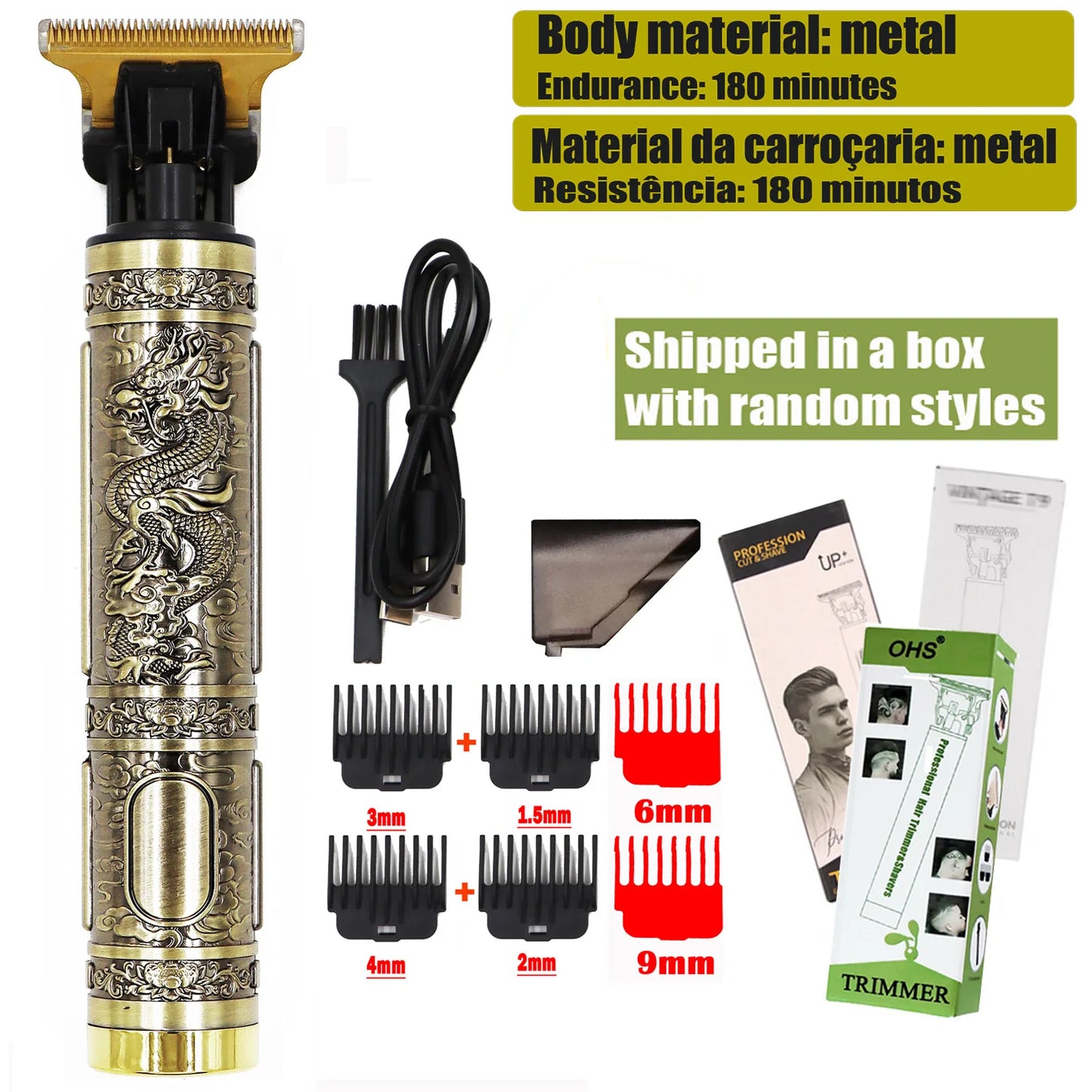 T9 Hair Clipper Repair Beard Shaving Body Hair Trimmer Clippers