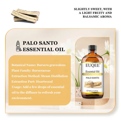 EUQEE 118ml Essential Oil Palo Santo Aromatherapy