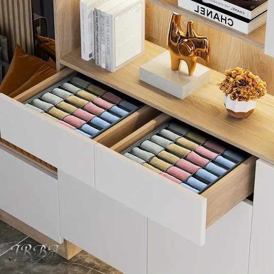 1pc Fabric Storage Box with 24 Compartments  Divider