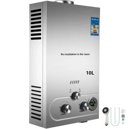 VEVOR 6L 8L 10L 12L 16L 18L LPG Portable Instand Water Heater