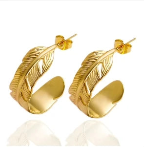 Hoop Earrings for Women Trendy Golden