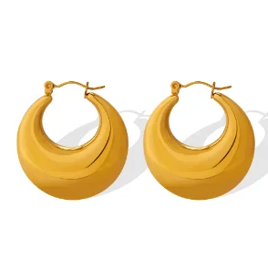 Hoop Earrings for Women Trendy Golden
