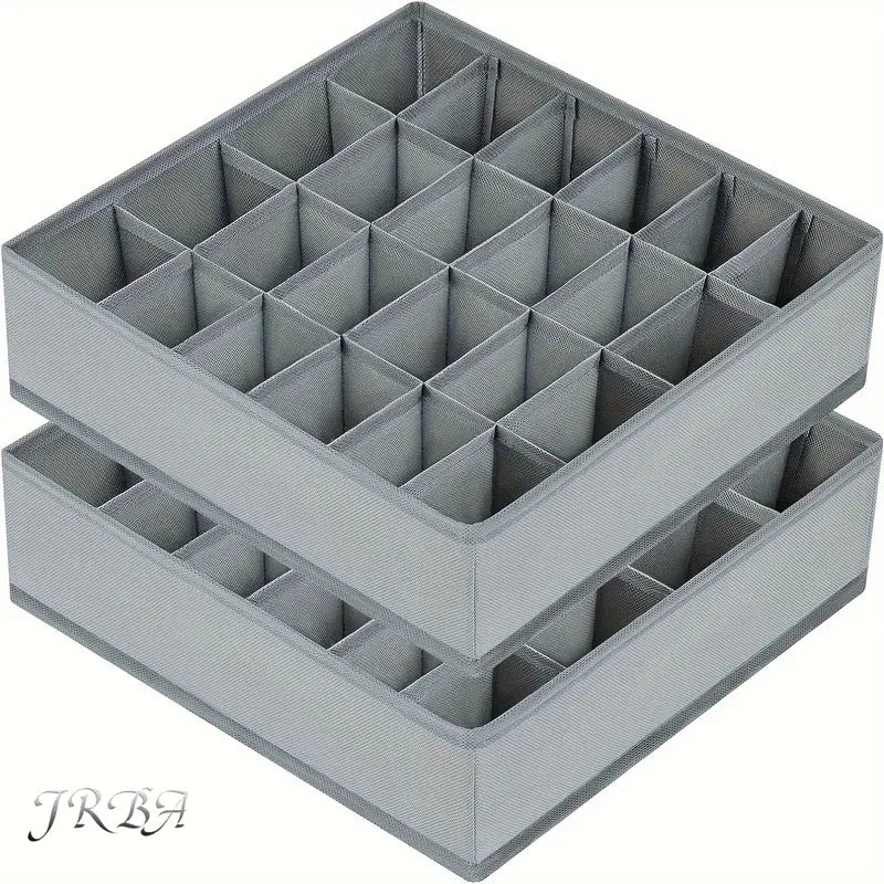 1pc Fabric Storage Box with 24 Compartments  Divider