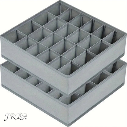 1pc Fabric Storage Box with 24 Compartments  Divider