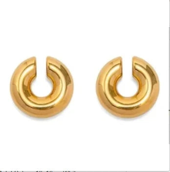 Hoop Earrings for Women Trendy Golden