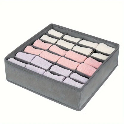 1pc Fabric Storage Box with 24 Compartments  Divider