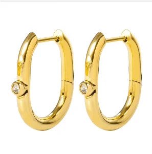 Hoop Earrings for Women Trendy Golden