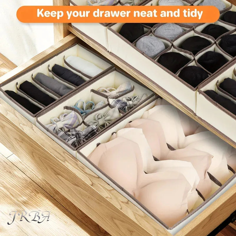 1pc Fabric Storage Box with 24 Compartments  Divider