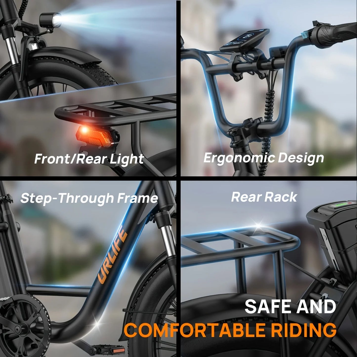 745W 20x3" Fat Tire Electric Bike