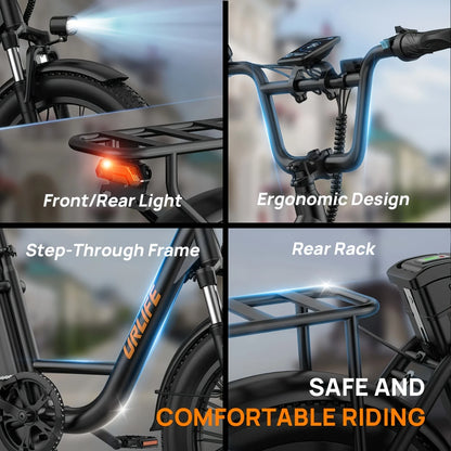745W 20x3" Fat Tire Electric Bike